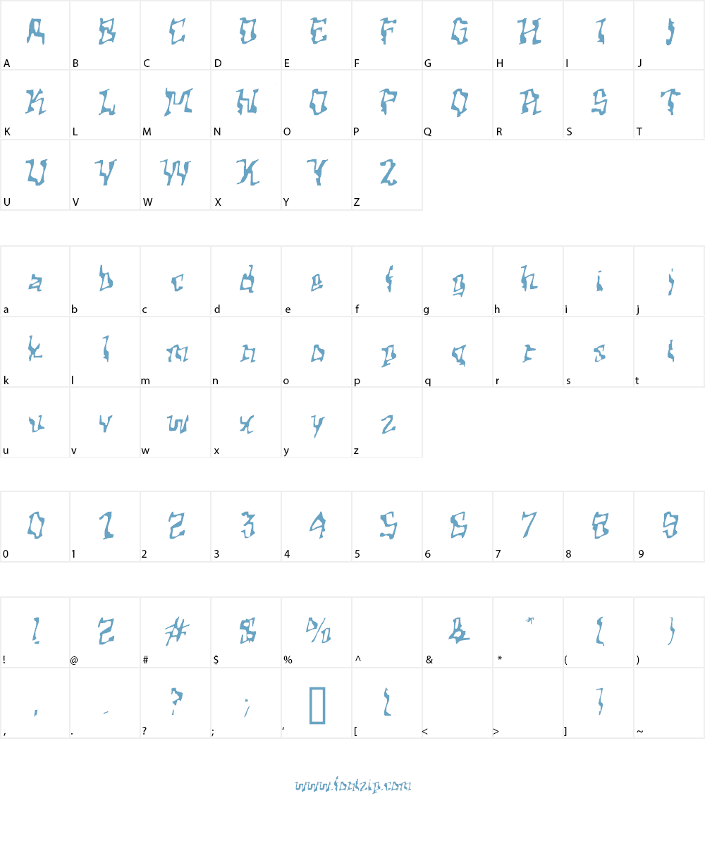 Barnett Device Font Character
